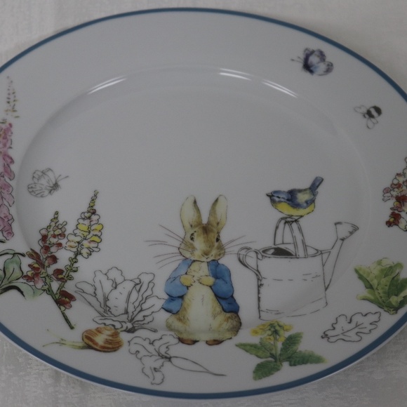 BEATRIX POTTER PETER BUNNY RABBIT EASTER DINNER PLATES - S/4 - NEW - Picture 6 of 6